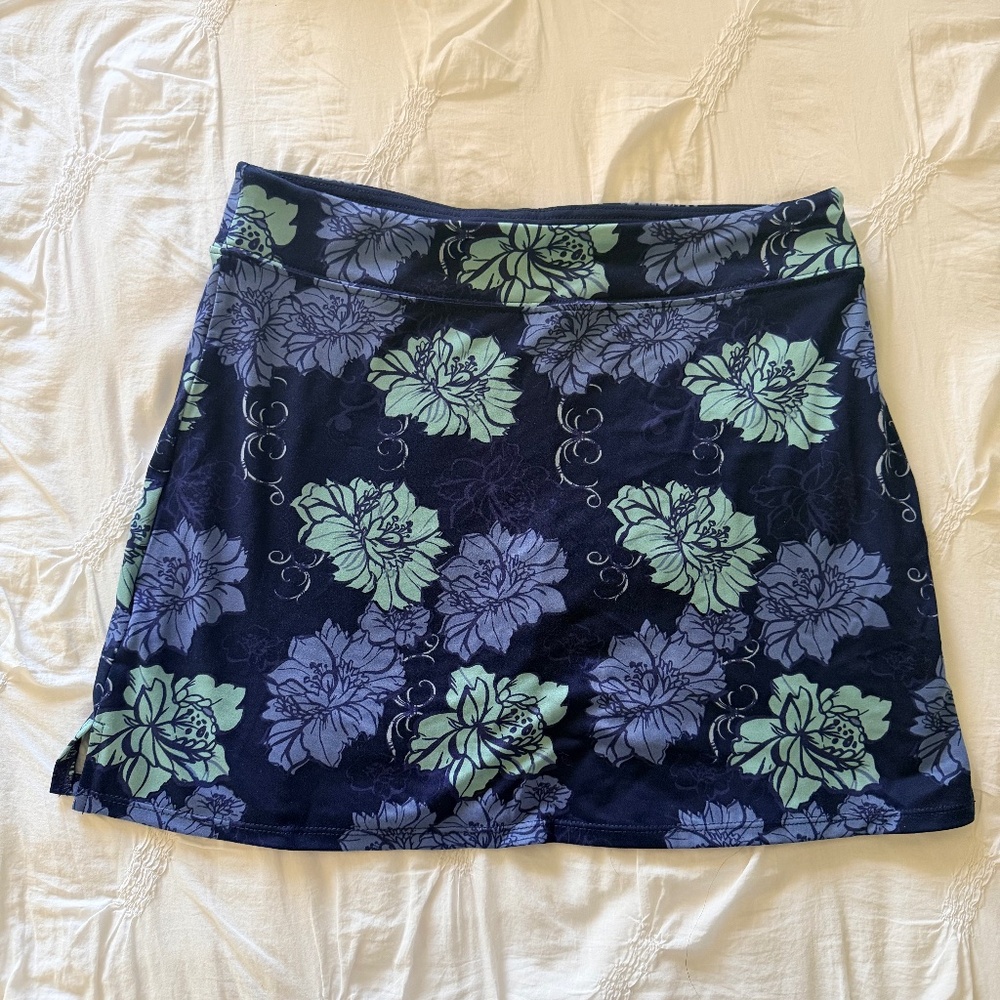 Tranquility navy floral skort golf/tennis/shopping S NWT - Picture 4 of 10